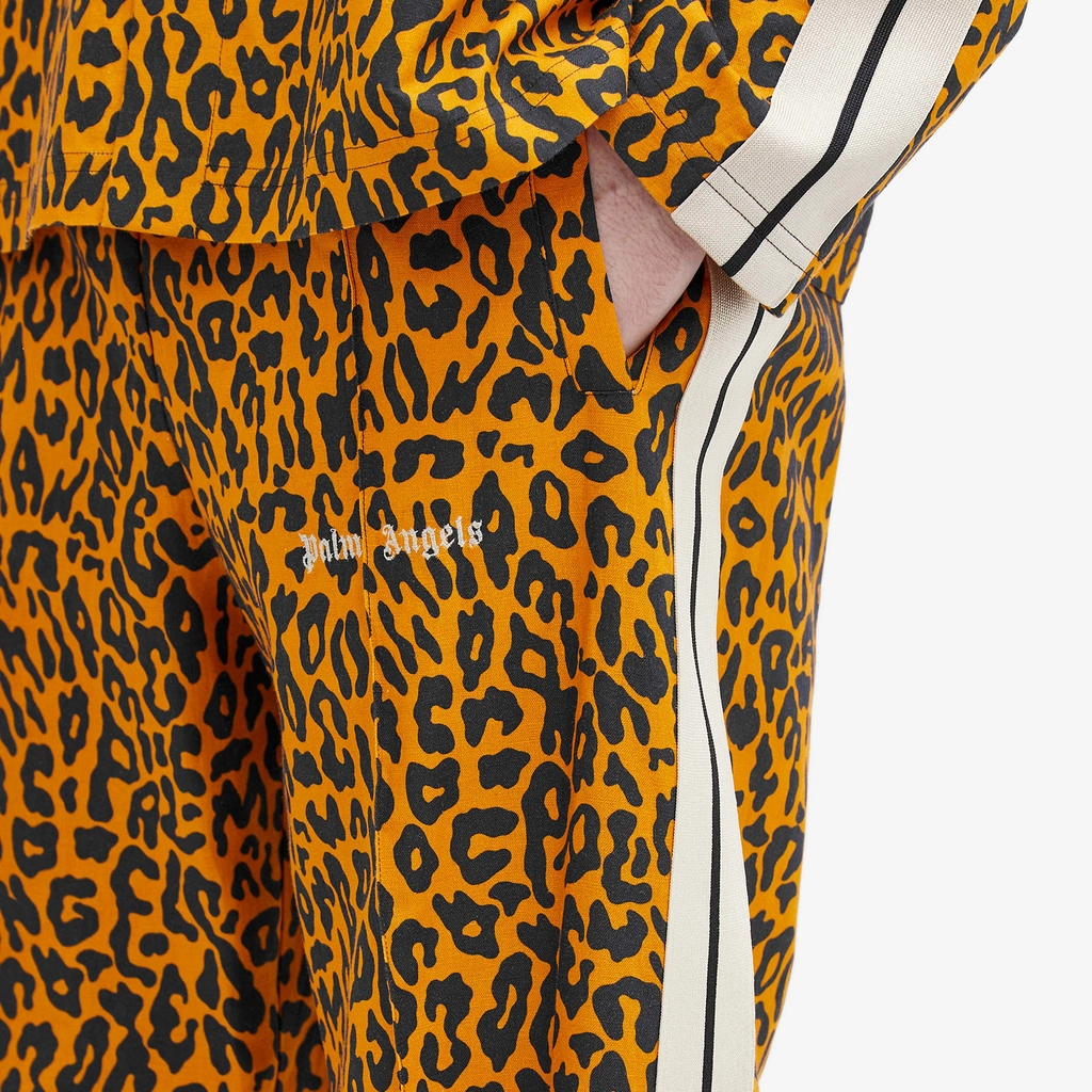 Palm Angels Men's Cheetah Track Pants Orange